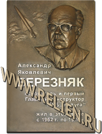 Мемориальная доска из бронзы с портретным барельефом по фотографии в память о А.Я. Березняк. Установлена в Дубне Московской области. 